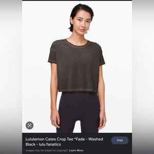 lululemon “ Cates Tee *Fade “ cropped tee